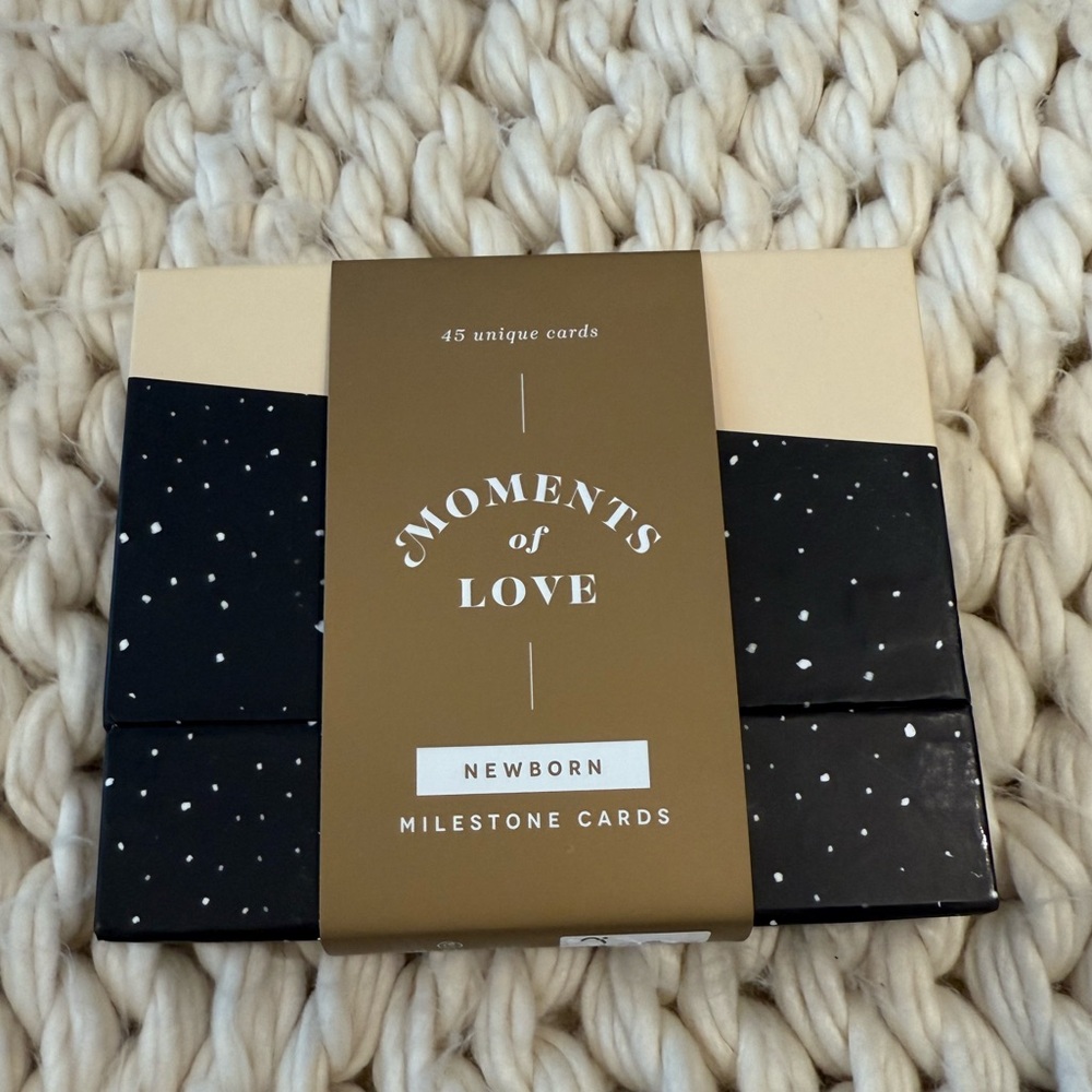 Moments of Love Newborn Milestone Cards - in 
 original box -never opened/used